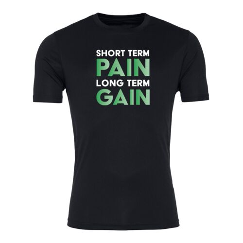 Short Term Pain, Long Term Gain - Cool Smooth Wicking T-Shirt Thumbnail