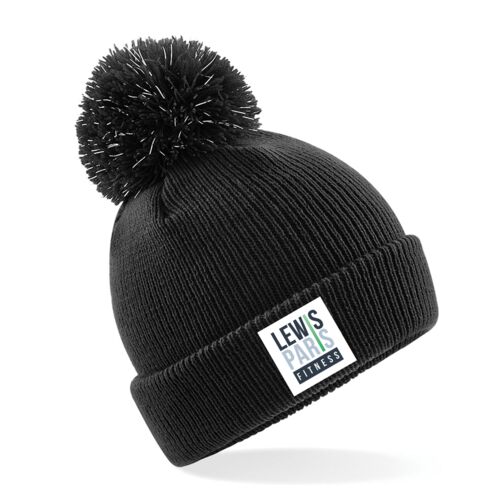 Junior reflective bobble beanie Thumbnail